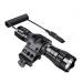 Tactical Rechargeable Flashlight with Picatinny Rail Mount
