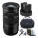 Fujifilm Fujinon XF18-120mmF4 LM PZ WR Lens with Battery and Dual Charger, and Camera Gadget Bag