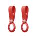 Apple - AirTag Leather Loop (Red) 2-Pack