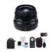 Fujifilm 35mm f/2 WR Lens (Black) w/Focus Accesory Bundle & Camera Backpack