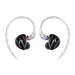 NXEars Sonata High-Performance AGL IEM Earphones with Silver Plated MMCX Cable (Black)