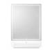 Glamcor RIKI TALL 20-Inch x 28-Inch Vanity Mirror with Dual Voltage (White)