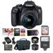 Canon EOS Rebel T7 DSLR Camera and EF-S 18-55mm IS II Lens Kit with 32GB SD Card Advanced Travel Bundle