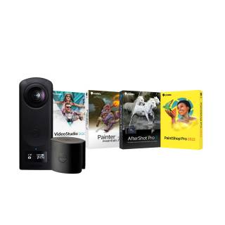 Ricoh Theta Z1 360 Camera with 51GB Internal Storage with Lens Cap and Corel Art Suite