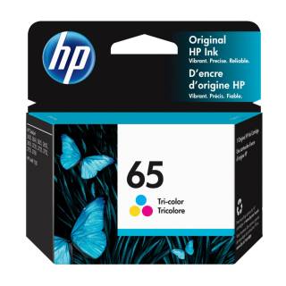 HP 65 Original Standard Yield Inkjet Ink Cartridge (Tri-Color, 100 Pages)