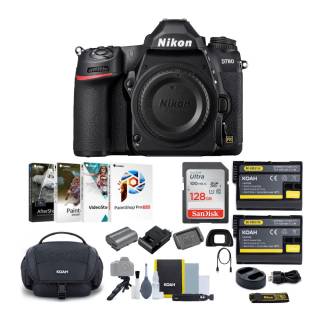 Nikon D780 24.5MP FX-Format DSLR Camera Body with 128GB SD Card and Accessory Bundle