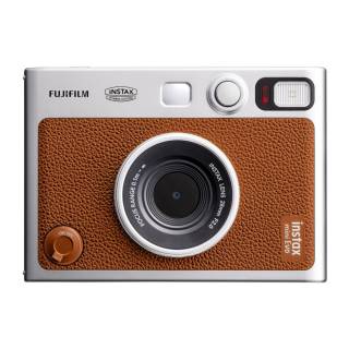 Fujifilm instax Mini Evo 1/5-Inch CMOS F2.0 Instant Camera with 10 Lenses and Film Effects (Brown)