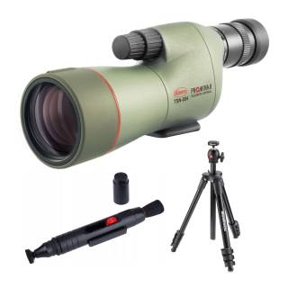 Kowa 55mm Fluorite Prominar Straight Spotting Scope with Lens Cleaning Pen and Tripod