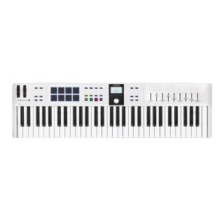 Arturia KeyLab Essential 61 mk3 MIDI Universal Keyboard Controller with Custom DAW Scripts (White)