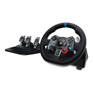 Logitech G Dual-Motor Feedback Driving Force G29 Gaming Racing Wheel with Responsive Pedals