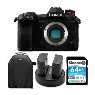 Panasonic LUMIX G9 20.3MP Mirrorless Camera Body bundle