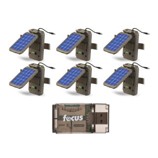 Stealth Cam Lithium Solar Power Panel (6-Pack) with Card Reader