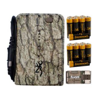 Browning External Trail Camera Battery Power Pack with Batteries and Card Reader