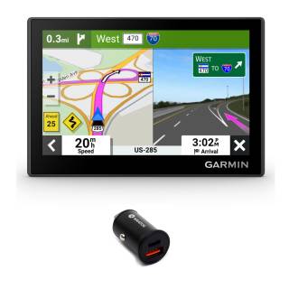 Garmin Drive 53 & Traffic GPS Navigator With Kratos Power 36W 2-Port Car Charger Bundle-f10717de197b569b.jpg