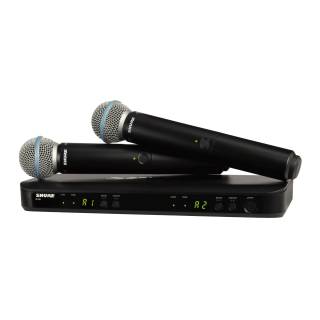 Shure BLX288/B58 Dual Channel Wireless Handheld Microphone System - H9 Band