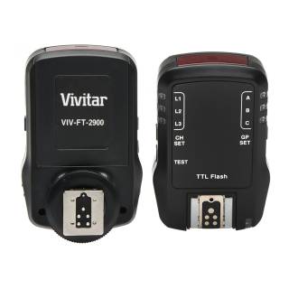 Vivitar FT-2900C TTL Wireless Flash Trigger for Canon Cameras (Set of 2)