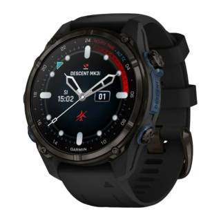 Garmin Descent Mk3i Watch Style-Dive Computer (43mm, Carbon Gray Titanium with Black Silicone Band)