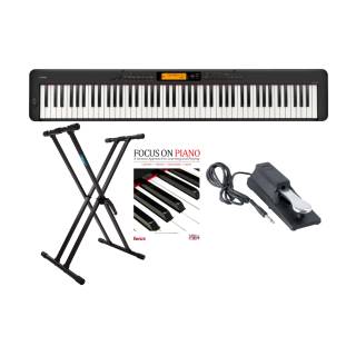 Casio CDP-S360 88-Key Digital Home Piano with Keyboard Stand, Pedal, and Book