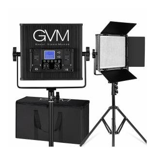 GVM-896S-2L Bi-Color LED 2-Panel Video Light Kit