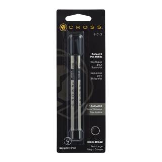 Cross 1.3mm Broad Tip Ballpoint Pen Refill for Cross Standard Ballpoint Pens (Black, 2-Pack)