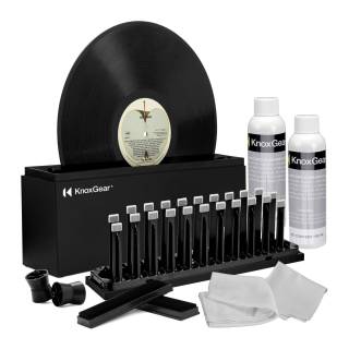 Knox Gear Record Cleaner Kit - Vinyl Record Cleaning Kit to Reduce Static and Skips