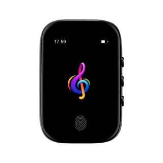 Samvix Tiny Smartbass 2.0 4GB Kosher MP3 Player with SD Slot, Bluetooth and Touchscreen (Black)