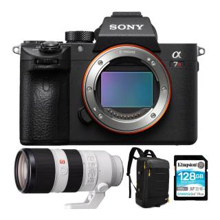 Sony Alpha a7R IV A Full-Frame Mirrorless Camera Body with FE 70-200mm Lens and Accessory Bundle
