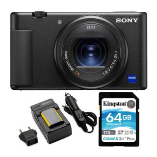 Sony ZV-1 Camera for Content Creators and Vloggers Koah Pro NP-BX1 Battery with Charger Bundle