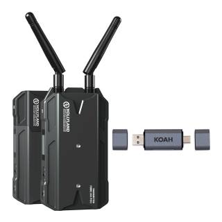 Hollyland Mars 300 Pro HDMI 300-Feet Wireless Video Transmission System Bundle with SD Card Reader