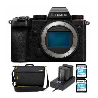 Panasonic LUMIX S5 4K Mirrorless Full-Frame L-Mount Camera (Body Only) bundle