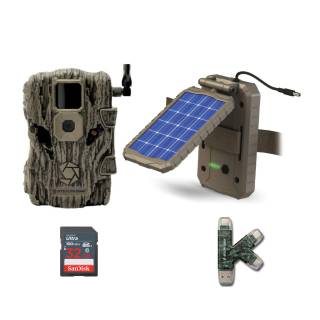Stealth Cam Fusion X 26MP Trail Camera (Verizon) with 32GB SDHC Memory Card and Solar Panel