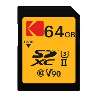Kodak 64GB UHS-II U3 V90 Ultra Pro SDXC Card