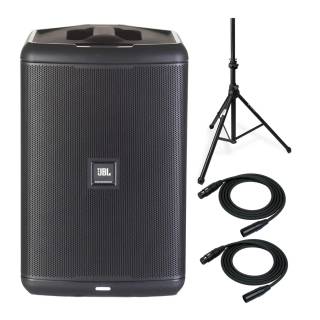 JBL EON ONE Compact PA Speaker Bundle with Knox Gear Tripod Stand and XLR Cables