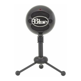 Blue Microphones Snowball Gloss Black USB Microphone for Recording, Streaming, Gaming & Podcasting for PC & Mac