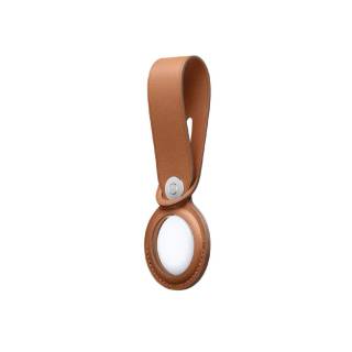 Apple Leather Loop for AirTag (Saddle Brown)