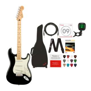 Fender Player Stratocaster Electric Guitar (Right-Hand, Black) Value Bundle