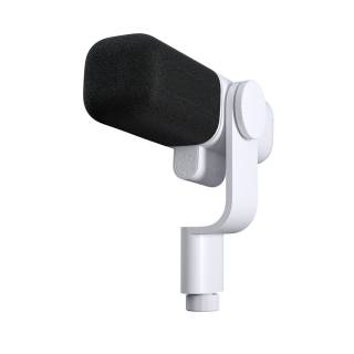 Logitech Blue Sona Active Dual-Diaphragm Dynamic XLR Broadcast Microphone with ClearAmp (Off-White)