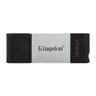 Kingston DataTraveler80 USB 3.2 Gen 1 Type-C Flash Drive, Up to 200MB/s Read (64GB, Metal)