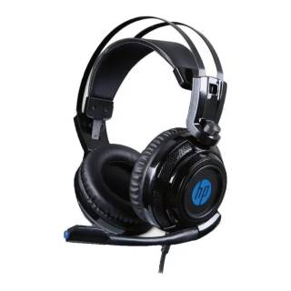 HP H200 Wired Gaming Headset with Mic and LED Light (Black)