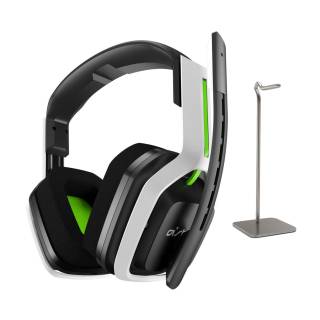 A20 Wireless Headset Gen 2 (Xbox) Bundle with Metal Alloy Headphone Stand -White/Green