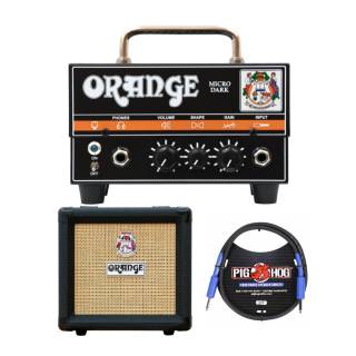 Orange Amps Micro Dark Terror 20-Watt Amp Head with Cabinet and Speaker Cable