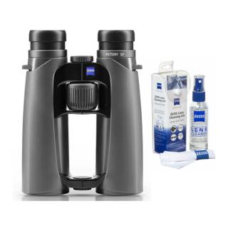 Zeiss Victory SF 8x42 Binocular (Black) and Zeiss Cleaning Kit