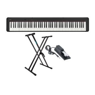 Casio CDP-S160 88-Key Digital Piano (Black) with Adjustable Keyboard Stand and Sustain Pedal