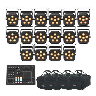 Chauvet DJ EZLink Par Q6BT ILS Quad-Color (RGBA) LED Light - 16 Pack with 4 Bags and ILS Command-6523313b3c136ec5.jpg