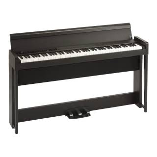 Korg C1 88-Key RH3 Keyboard Digital Home Piano (Brown Wood Finish)