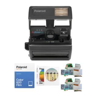 Polaroid OneStep Closeup Camera with Polaroid Color and B&W Instant Film with Accessory Bundle