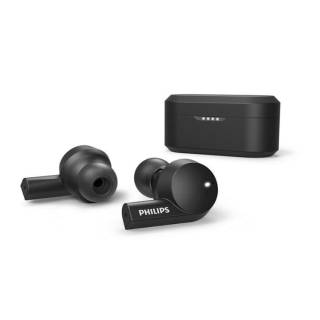 Philips T5505BK In-Ear True Wireless Headphones with Hybrid Active Noise Canceling and IPX5 Water Resistant