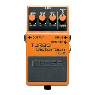 BOSS DS-2 Turbo Distortion Pedal with Handsfree Switching Twin Modes and Built-In Remote Jack