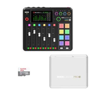 Rode Rodecaster Pro II Podcast Production Console with Rode Cover and 32GB MicroSD Card