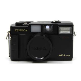 YASHICA MF-2 Super 35mm Film Camera with 38mm f/3.8 Lens by Kokoti (Black)